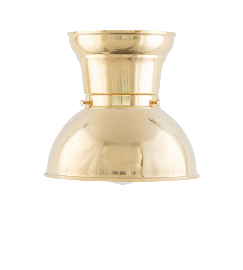 Fröding 80 Laiton De Karlskrona lampfabrik - Fr&ouml;dingplafonden - som &auml;r tillverkad helt i m&auml;ssing - har ett tydligt klassicerande formspr&aring;k, och passar fint ihop med &ouml;vriga lampor i Fr&ouml;dingfamiljen.