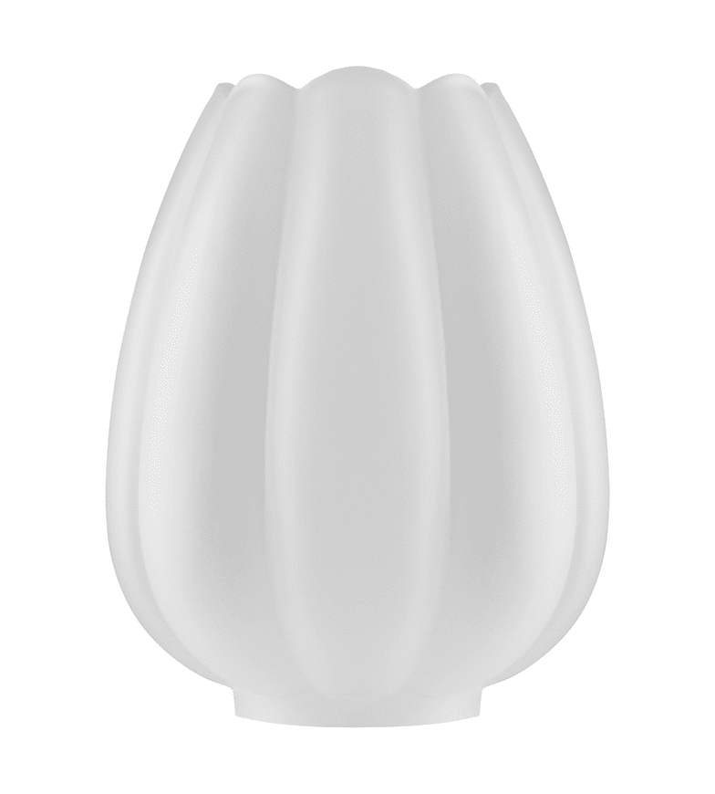 Tulip Glass Shade 70 Blanc mat De Karlskrona lampfabrik - Les formes avec des surfaces &agrave; motifs sont nettement plus co&ucirc;teuses &agrave; concevoir et &agrave; fabriquer que les abat-jour &agrave; sym&eacute;trie de rotation conventionnels.