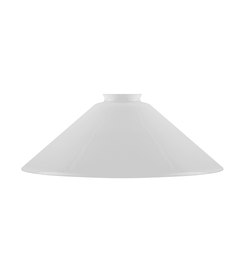 Schoolhouse Glass Shade 60/300 Blanc De Karlskrona lampfabrik - 