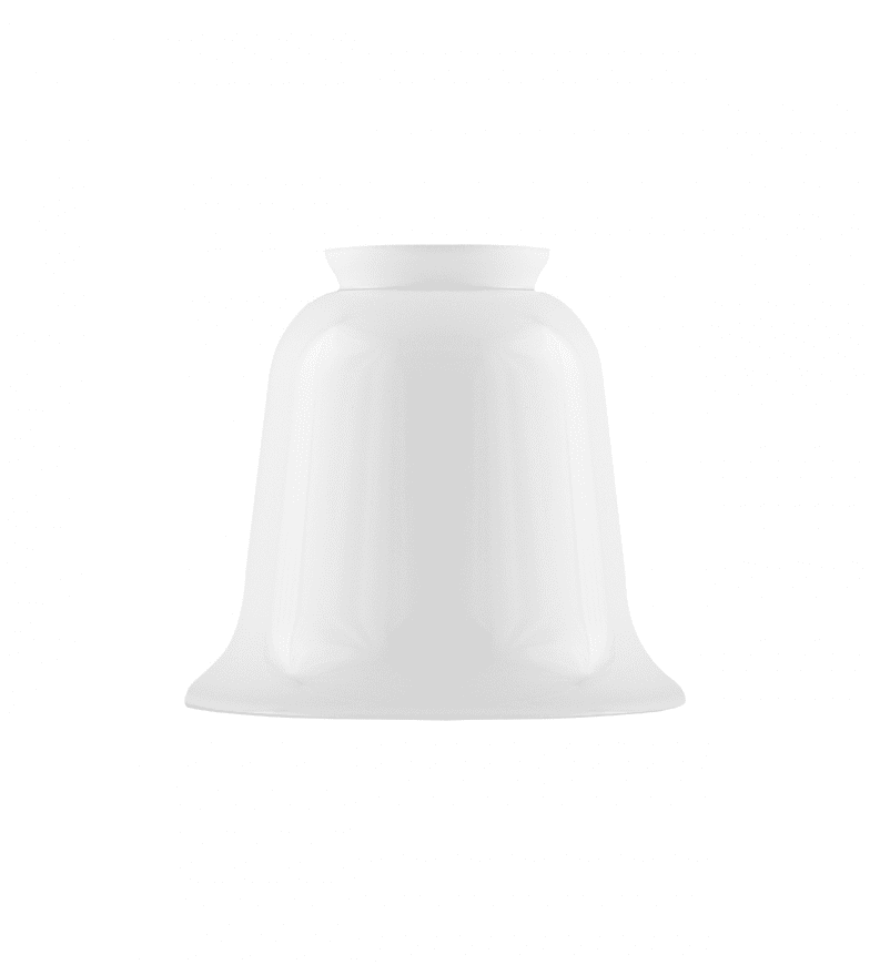 Bell-Shaped Glass Shade 60/130 Blanc De Karlskrona lampfabrik - 