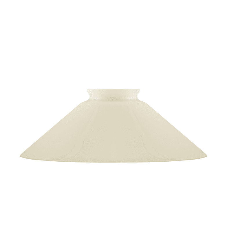 Schoolhouse Glass Shade 60/200 Blanc cassé De Karlskrona lampfabrik - 