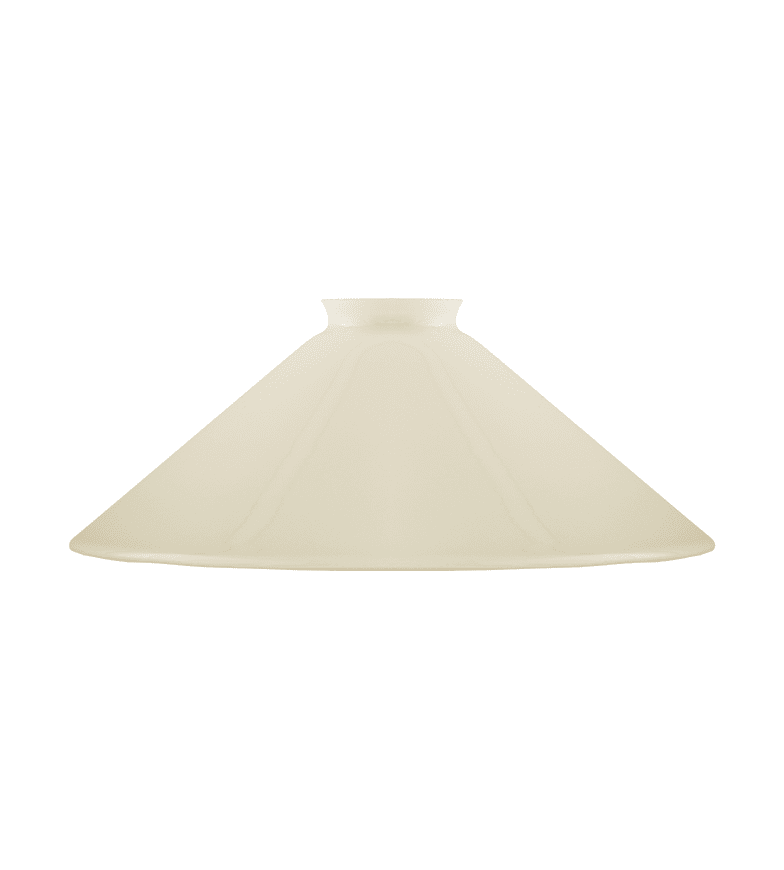 Schoolhouse Glass Shade 60/250 Blanc cassé De Karlskrona lampfabrik - 