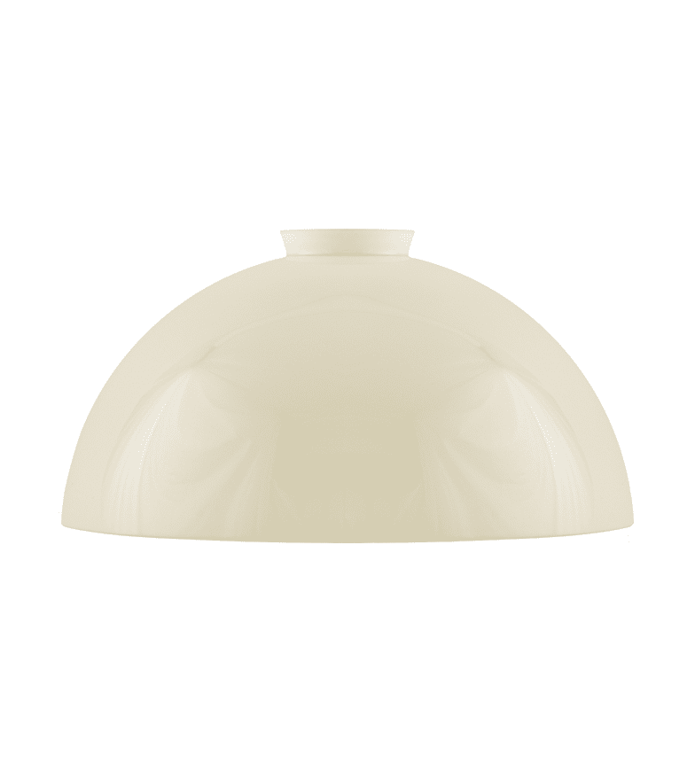 Dome Glass Shade 60/235 Blanc cassé De Karlskrona lampfabrik - 