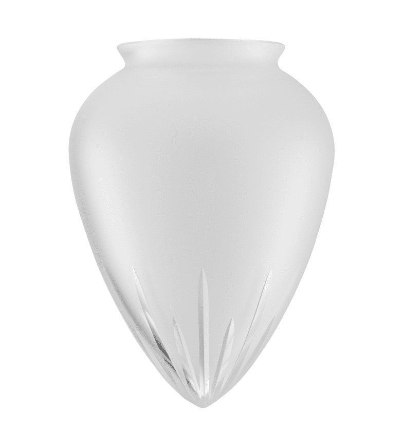 Teardrop Glass Shade 80/120 Givré De Karlskrona lampfabrik - 