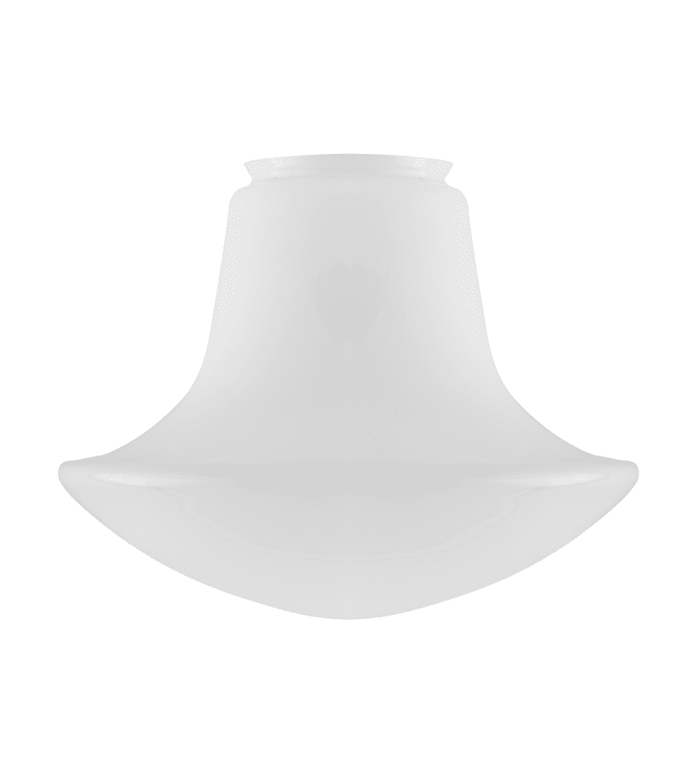 Baluster-Shaped Glass Shade 100/280 Blanc De Karlskrona lampfabrik - Un abat-jour en forme de pendule qui était très populaire à l'époque néoclassique du 20e siècle.