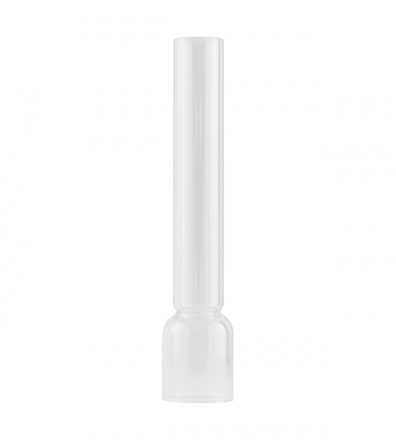  Lamp Chimney 10''' - short Transparent De Karlskrona lampfabrik - Les br&ucirc;leurs ronds sont fabriqu&eacute;s en verre borosilicat&eacute; r&eacute;sistant &agrave; la chaleur.