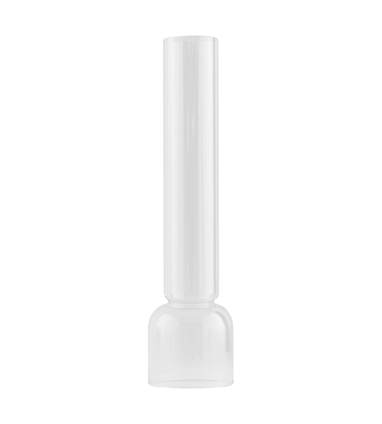 Lamp Chimney 14''' - short Transparent De Karlskrona lampfabrik - Les br&ucirc;leurs ronds sont fabriqu&eacute;s en verre borosilicat&eacute; r&eacute;sistant &agrave; la chaleur.