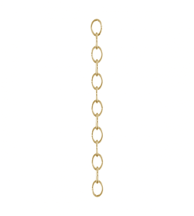 Oval Chain 1m Laiton De Karlskrona lampfabrik - 