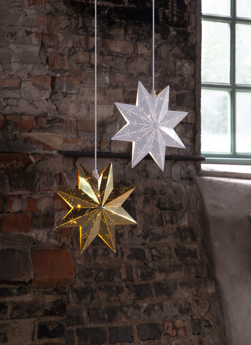Classic Ø28 Laiton De Star Trading - Belle &eacute;toile en m&eacute;tal couleur laiton pour une utilisation en int&eacute;rieur.