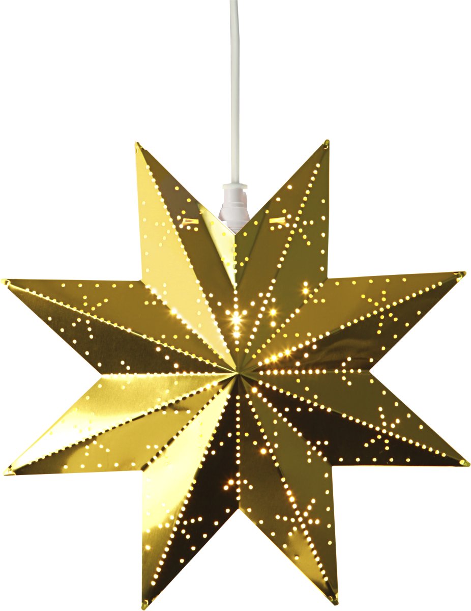 Classic Ø28 Laiton De Star Trading - Belle &eacute;toile en m&eacute;tal couleur laiton pour une utilisation en int&eacute;rieur.