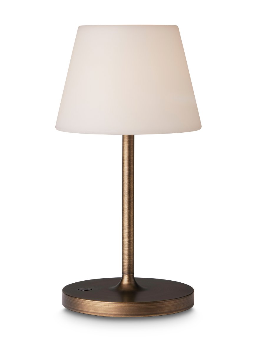 New Northern 30cm Laiton antique portable De Halo Design - Avec son design &eacute;l&eacute;gant et sa fonction tactile sur la base, vous pouvez facilement allumer et &eacute;teindre la lumi&egrave;re et la tamiser pour cr&eacute;er la bonne atmosph&egrave;re.