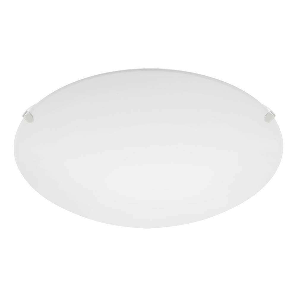 Mars Ø25 Blanc plafonnier De Eglo - Avec sa surface en verre lisse et dépoli, il émet une lumière douce et uniforme, ce qui le rend idéal pour les pièces où une atmosphère calme et détendue est souhaitée.