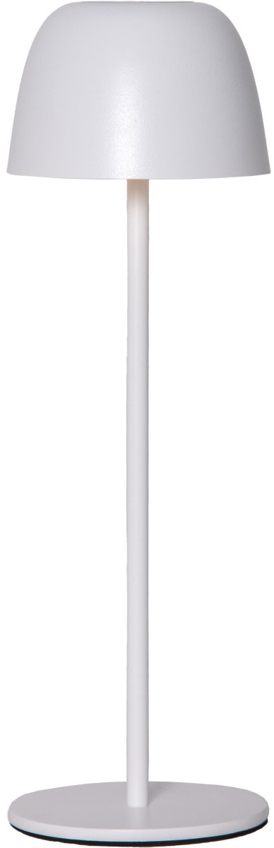 Ronda 35cm Blanc portable De Star Trading - Lampe de table rechargeable élégante avec fonction de gradation, qui se règle en maintenant un doigt sur le dessus.
