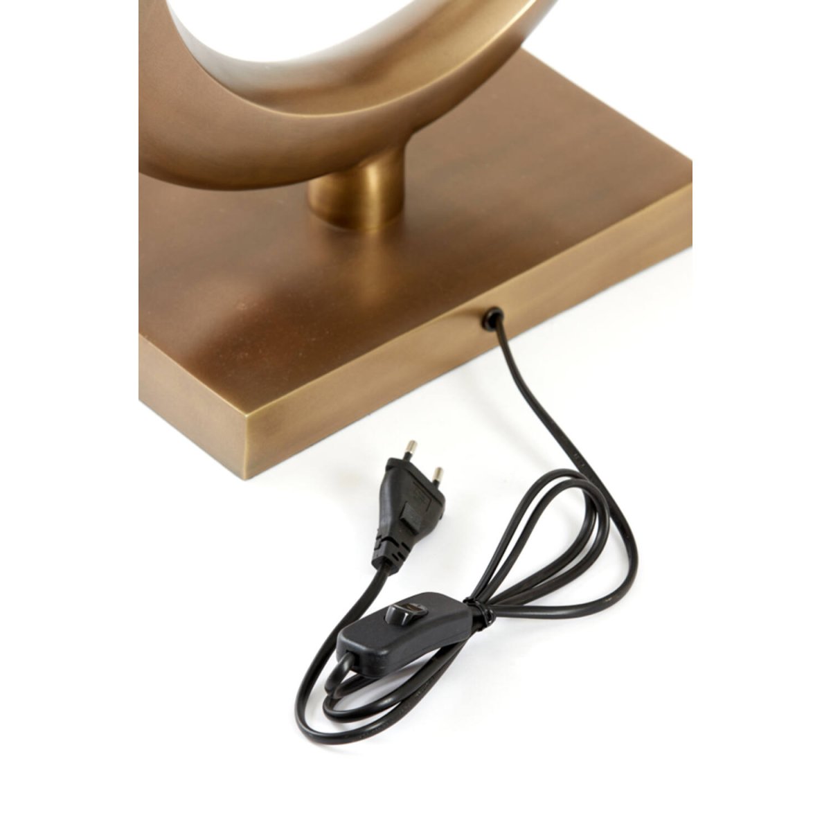 Lune 50cm Bronze pied de lampe De Light & Living - 