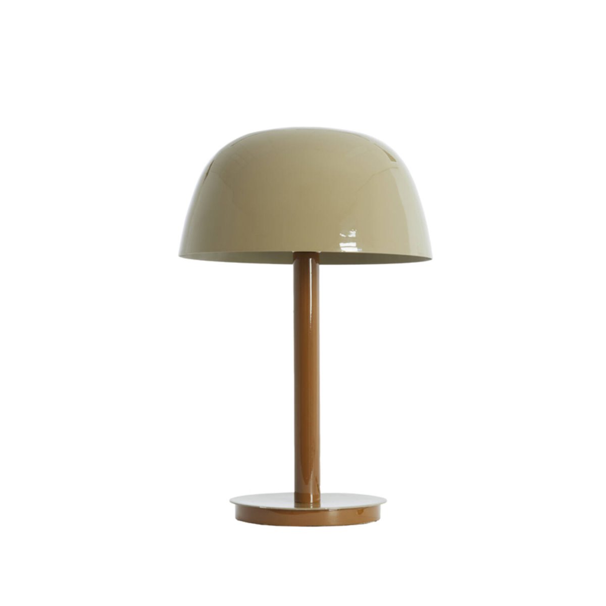 Marivet 48cm Brun lampe de table De Light & Living - Sa forme minimaliste et sa finition brillante lui conf&egrave;rent une allure moderne et &eacute;l&eacute;gante, en faisant un v&eacute;ritable atout d&eacute;coratif dans un salon, sur un bureau ou une table de chevet.