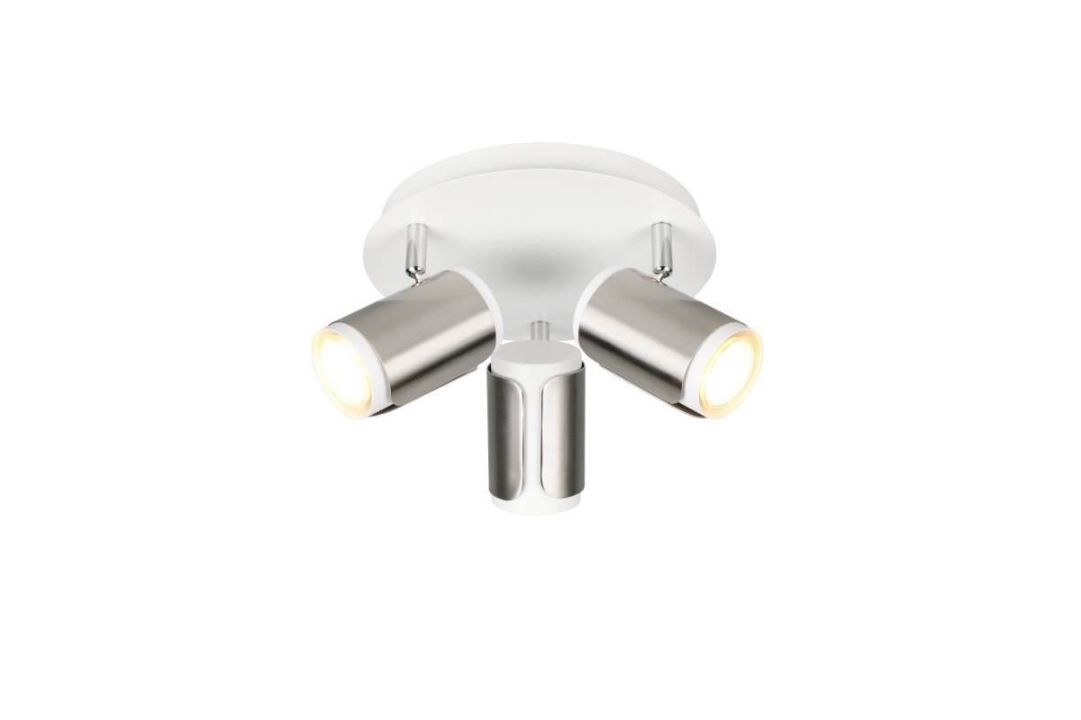 Gillan 3 Acier brossé spot De Trio Lighting - 