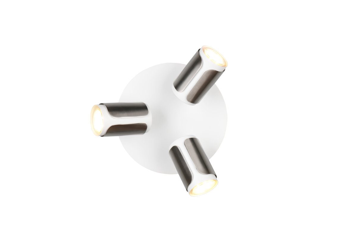 Gillan 3 Acier brossé spot De Trio Lighting - 