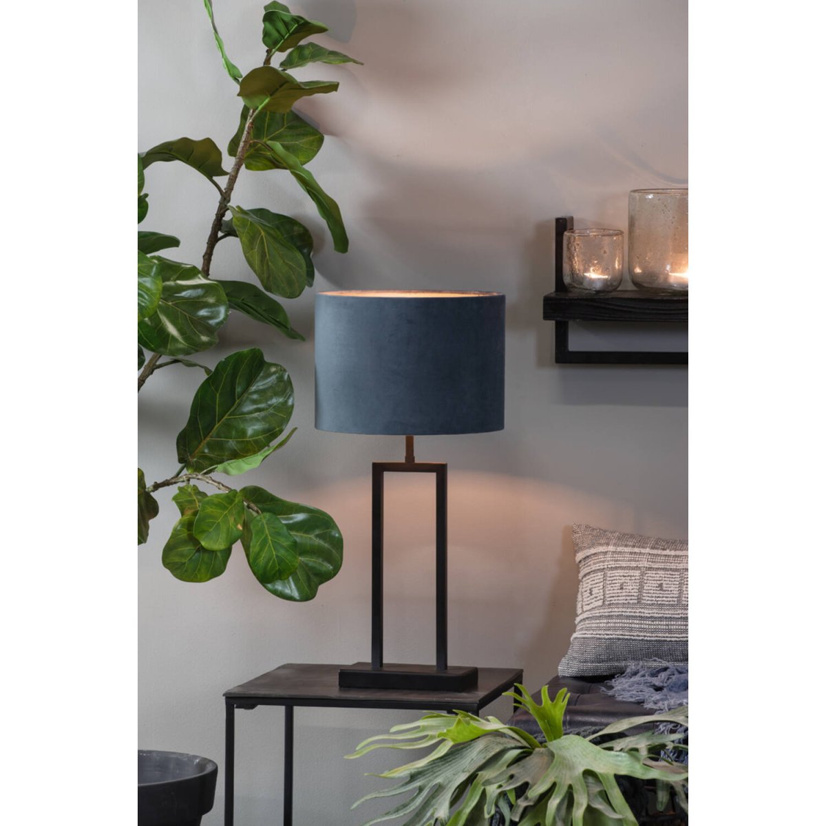Shiva 40cm Noir pied de lampe De Light & Living - 