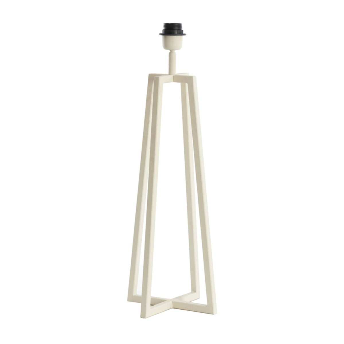 Miley 56cm Blanc crémeux pied de lampe De Light & Living - 