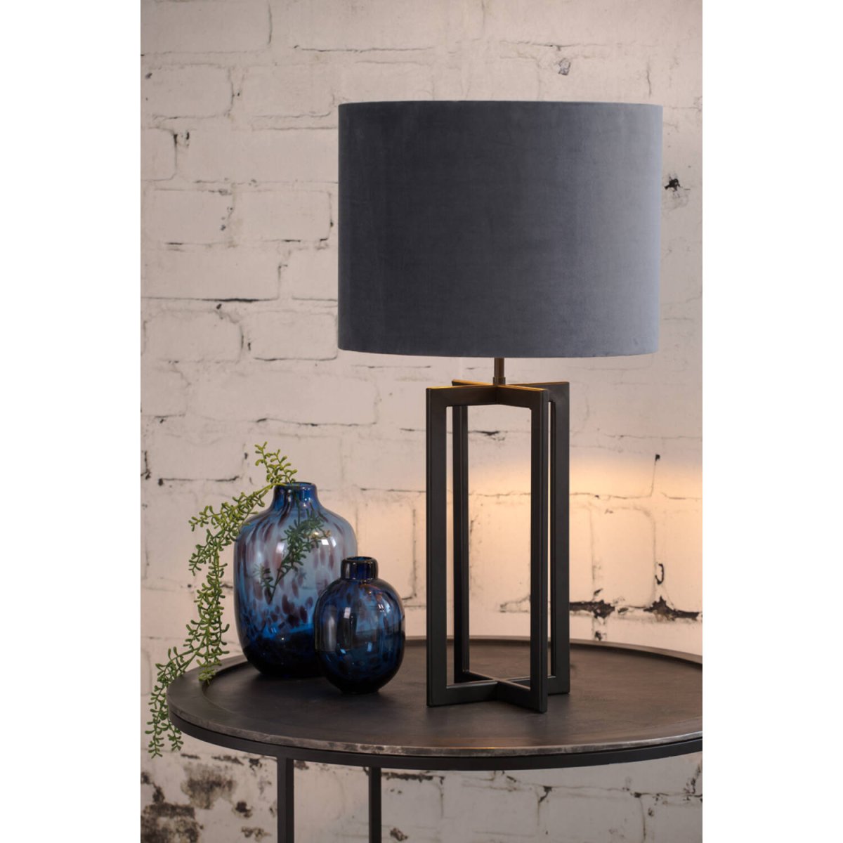 Mace 46cm Noir pied de lampe De Light & Living - 