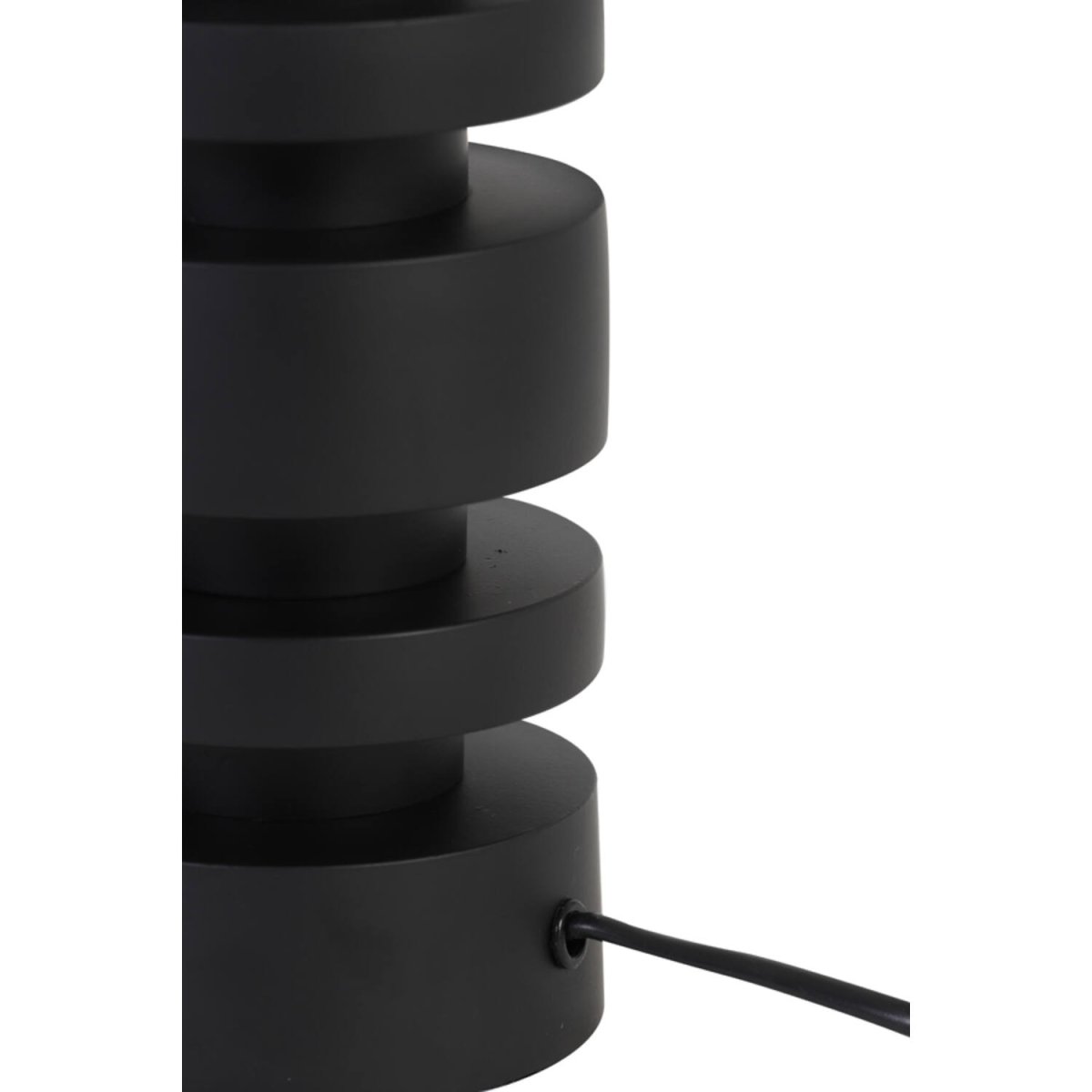 Desley 36cm Noir pied de lampe De Light & Living - 