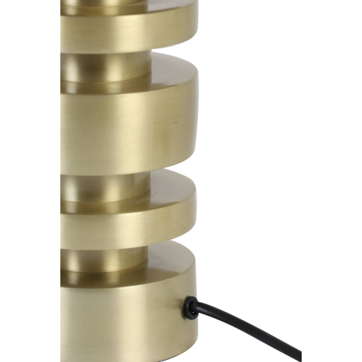 Desley 40cm Or pied de lampe De Light & Living - Câble noir, interrupteur et prise inclus.
