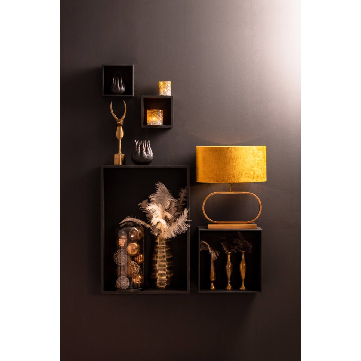 Jamiro 30cm Bronze pied de lampe De Light & Living - 