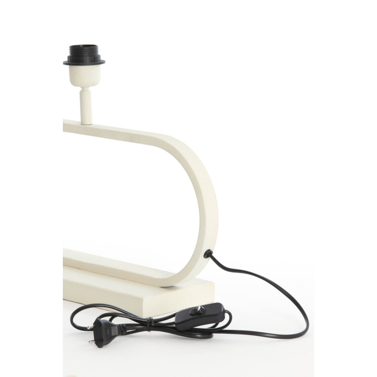 Jamiro 30cm Blanc crémeux pied de lampe De Light & Living - 