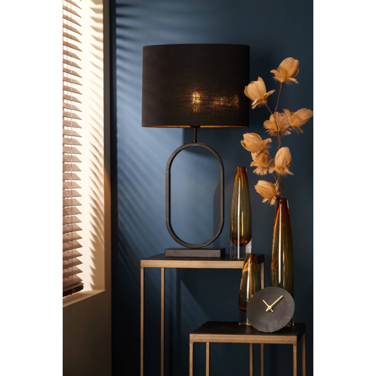 Jamiri 45cm Noir pied de lampe De Light & Living - 