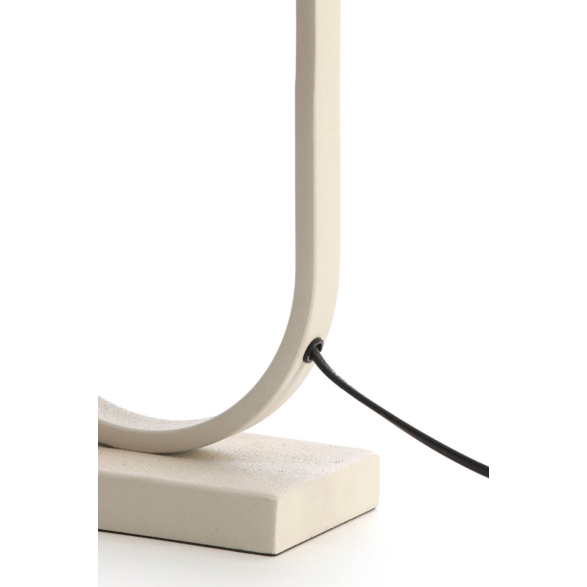 Jamiri 45cm Blanc crémeux pied de lampe De Light & Living - 