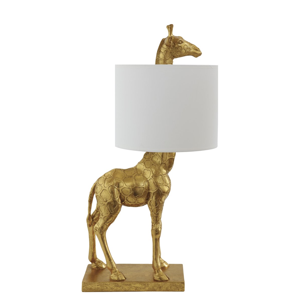 Silas 70cm Or lampe de table De Bloomingville - Avec sa hauteur impressionnante de 70 cm, elle peut aussi bien servir de lampe de table que de lampadaire, selon l'endroit o&ugrave; vous souhaitez attirer l'attention.