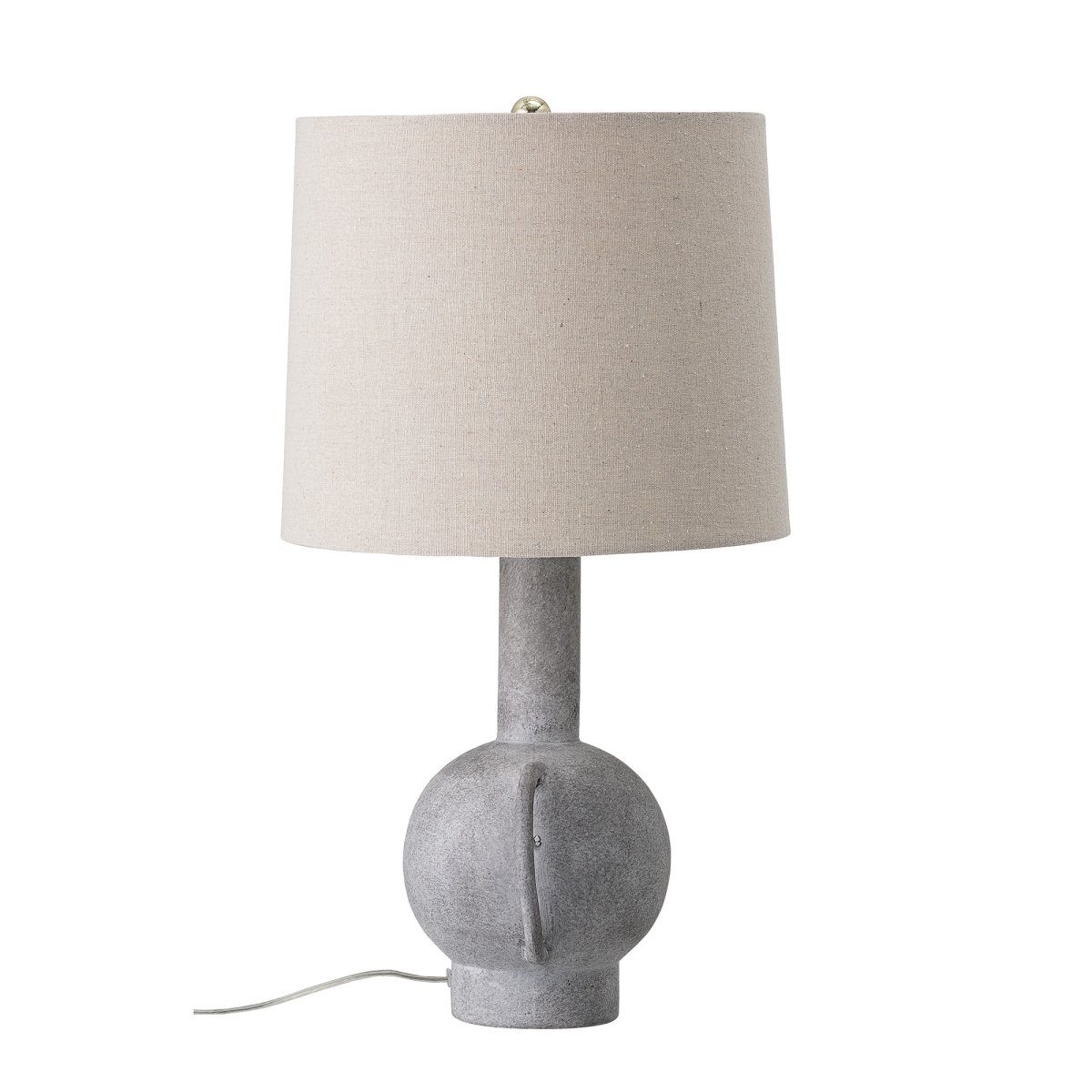 Kean 58cm Gris lampe de table De Bloomingville - La lampe de table Kean est une lampe polyvalente en terre cuite, &agrave; la forme nordique &eacute;l&eacute;gante et &agrave; la jolie teinte grise, qui s'int&egrave;gre parfaitement &agrave; la plupart des int&eacute;rieurs.