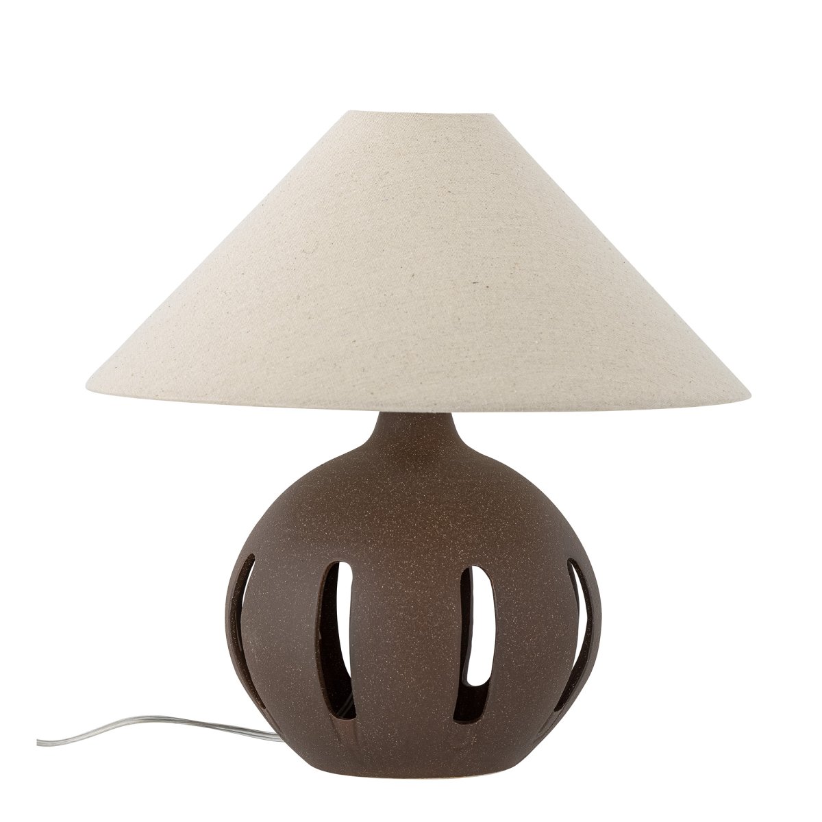 Liana 40cm Brun lampe de table De Bloomingville - La lampe de table Liana de Bloomingville diffuse une lumi&egrave;re apaisante et chaleureuse qui cr&eacute;e une atmosph&egrave;re chaleureuse.