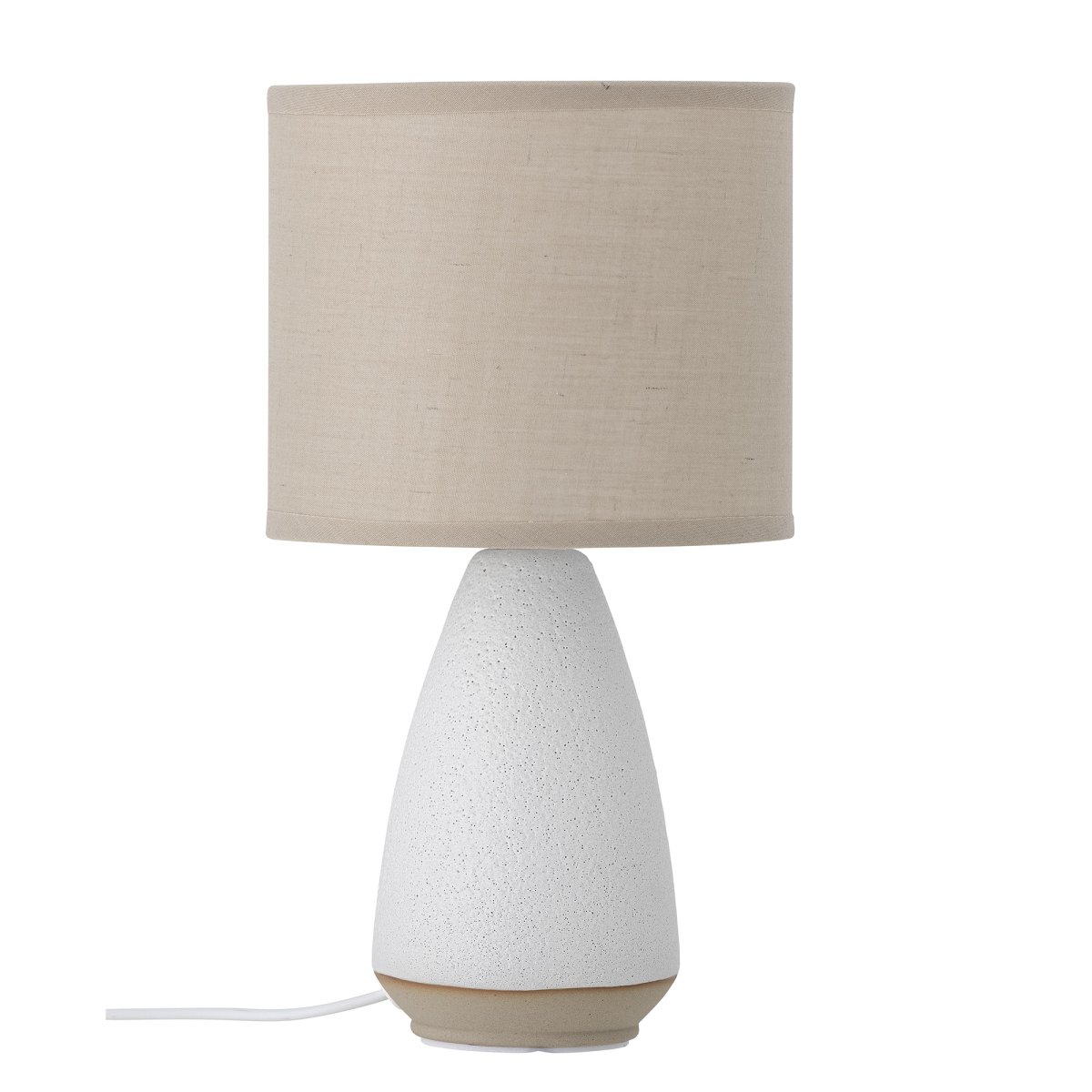 Paprica 28cm Blanc lampe de table De Bloomingville - Id&eacute;ale sur une &eacute;tag&egrave;re, sur une biblioth&egrave;que ou comme petite veilleuse pr&egrave;s du lit, elle diffuse une lumi&egrave;re agr&eacute;able et une touche de personnalit&eacute; malgr&eacute; sa petite taille.