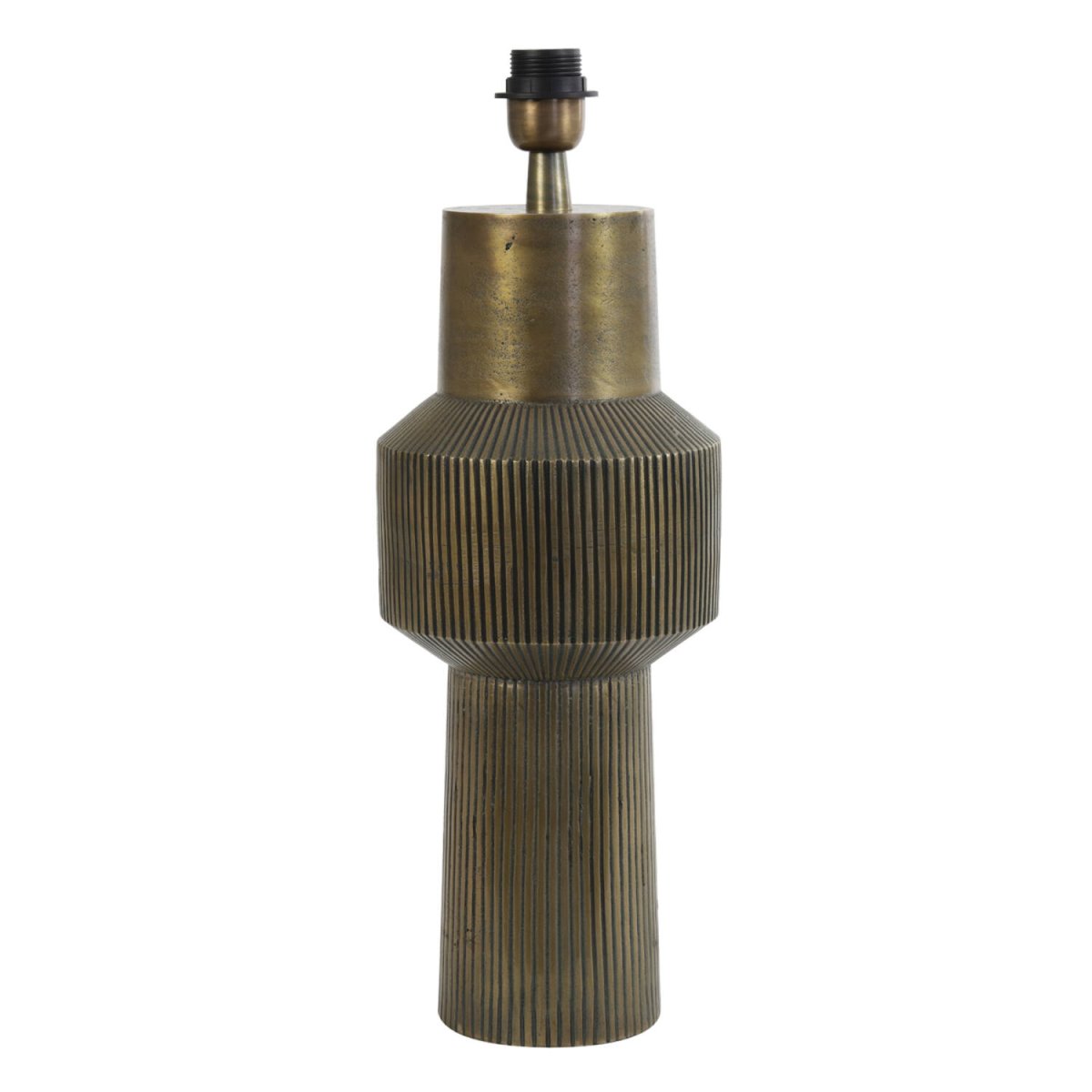 Briska 50cm Bronze pied de lampe De Light & Living - Pied de lampe Briska – une élégante combinaison de design industriel et de charme vintage.