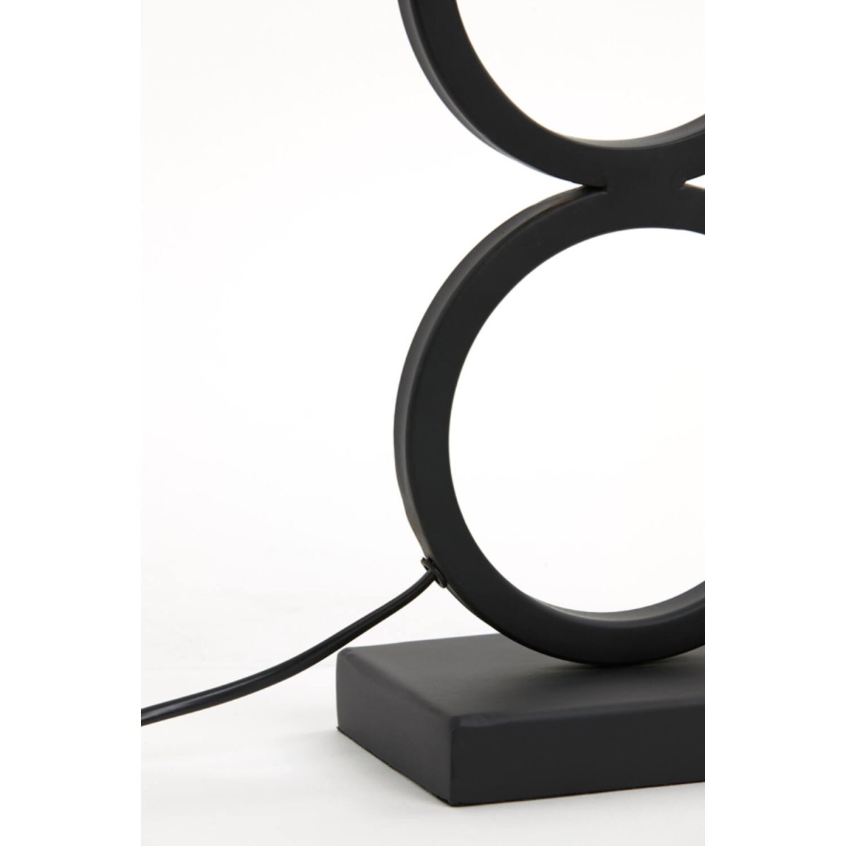 Stelios 50cm Noir pied de lampe De Light & Living - 
