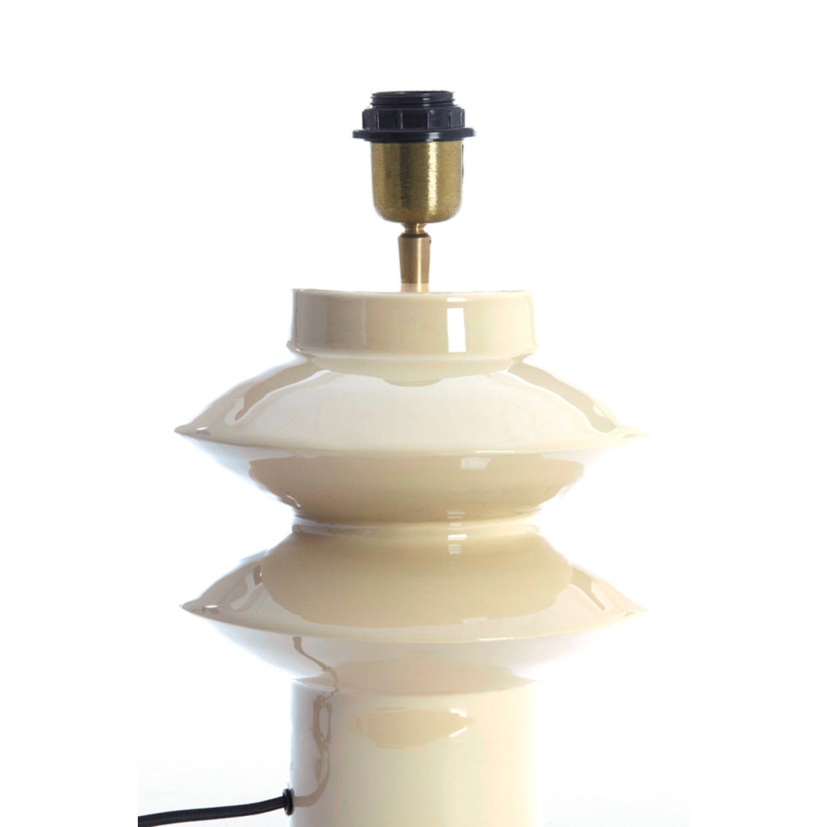 Petch 26cm Grège pied de lampe De Light & Living - 