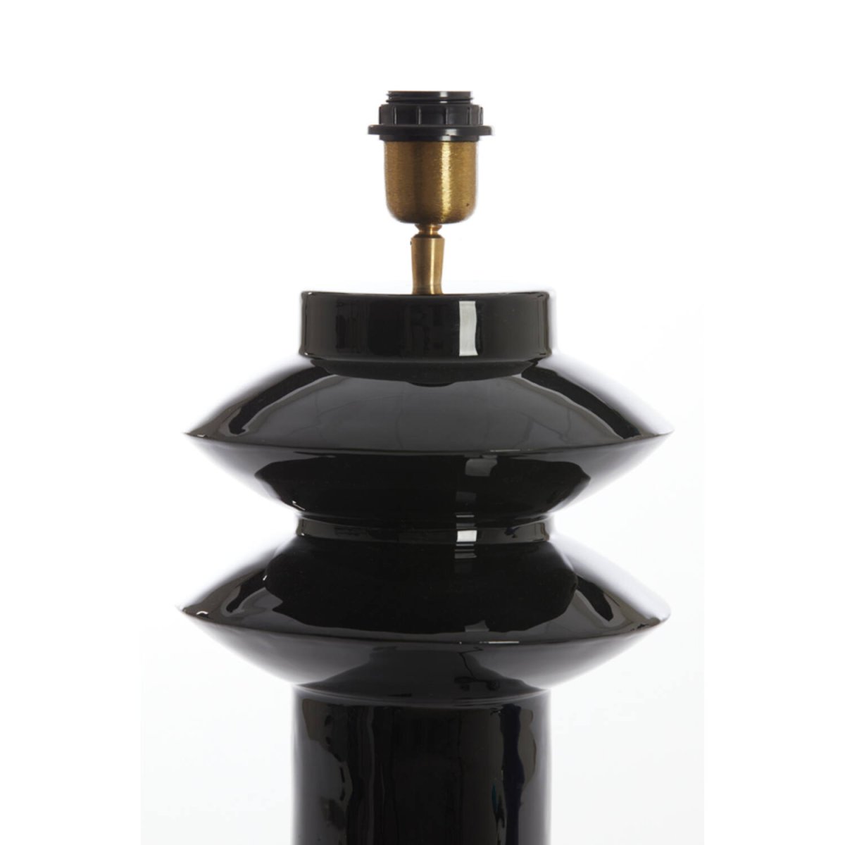Petch 40cm Noir pied de lampe De Light & Living - 
