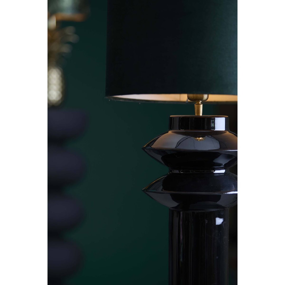 Petch 40cm Noir pied de lampe De Light & Living - 