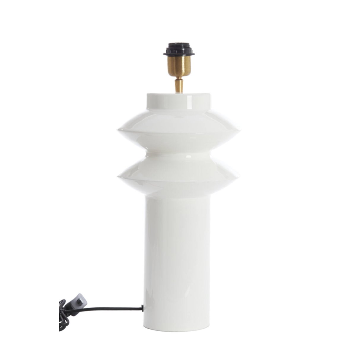 Petch 40cm Blanc pied de lampe De Light & Living - 