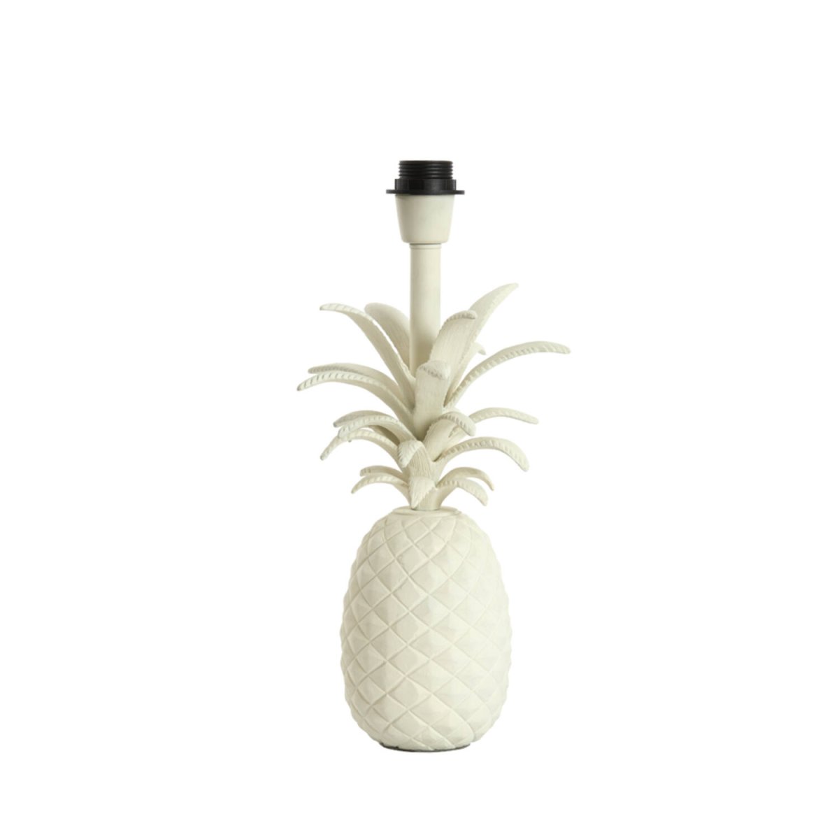 Pineapple 37cm Blanc crémeux pied de lampe De Light & Living - 