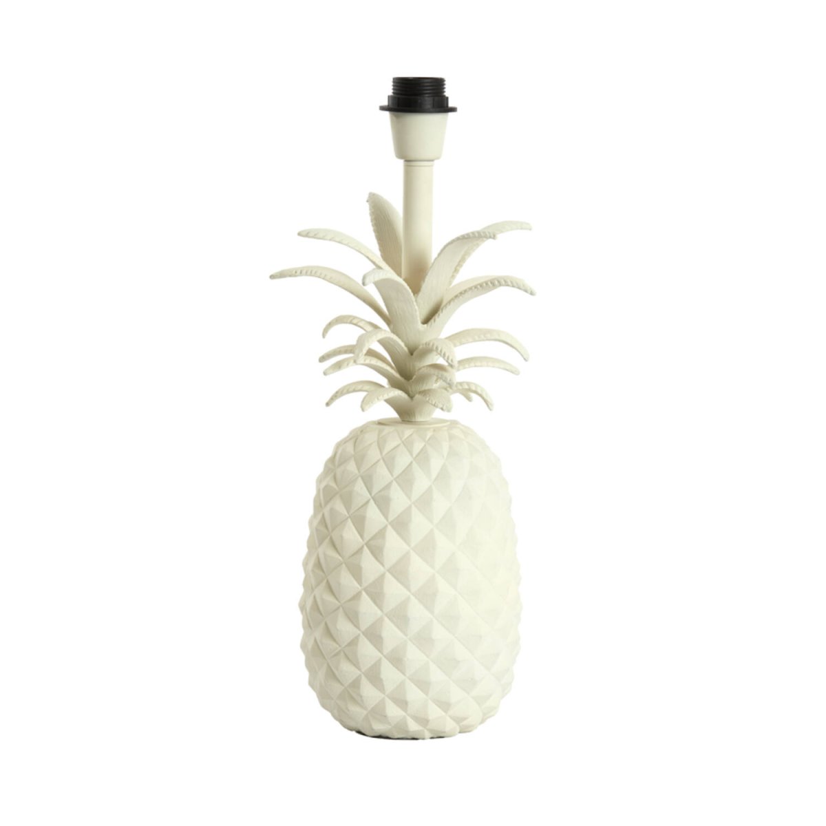 Pineapple 42cm Blanc crémeux pied de lampe De Light & Living - 
