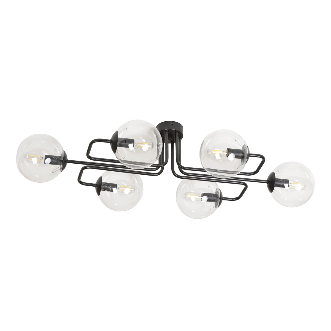 Brendi 93cm Transparent plafonnier De Emibig Lighting - Brendi est une s&eacute;rie de plafonniers qui s'int&egrave;gre parfaitement dans les int&eacute;rieurs modernes et plus traditionnels.