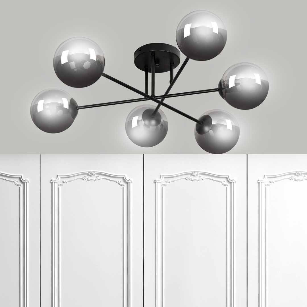 Brendi Ø75 plafonnier De Emibig Lighting - Avec ces plafonniers, vous pouvez éclairer de manière optimale même les grandes pièces.
