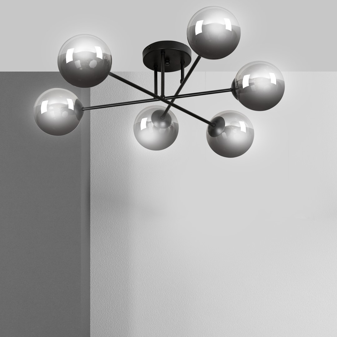 Brendi Ø75 plafonnier De Emibig Lighting - Avec ces plafonniers, vous pouvez éclairer de manière optimale même les grandes pièces.