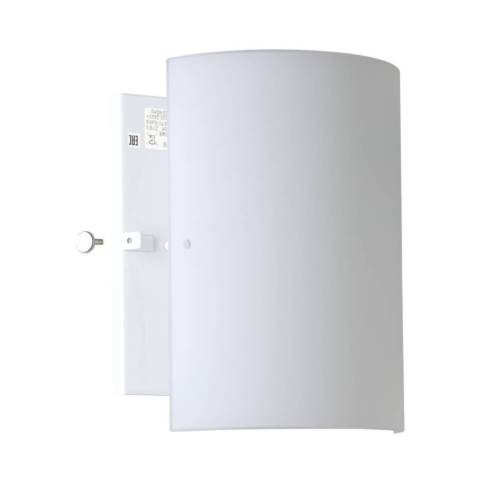 Troy 18cm Blanc applique murale De Eglo - Avec son abat-jour blanc, il &eacute;met une lumi&egrave;re douce et agr&eacute;able, parfaite pour cr&eacute;er une atmosph&egrave;re calme et accueillante dans le couloir, le salon ou la chambre.