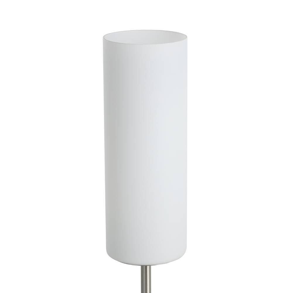 Troy 46cm Blanc lampe de table De Eglo - Avec son abat-jour blanc, il &eacute;met une lumi&egrave;re douce et agr&eacute;able, parfaite pour cr&eacute;er une atmosph&egrave;re calme et accueillante dans le couloir, le salon ou la chambre.