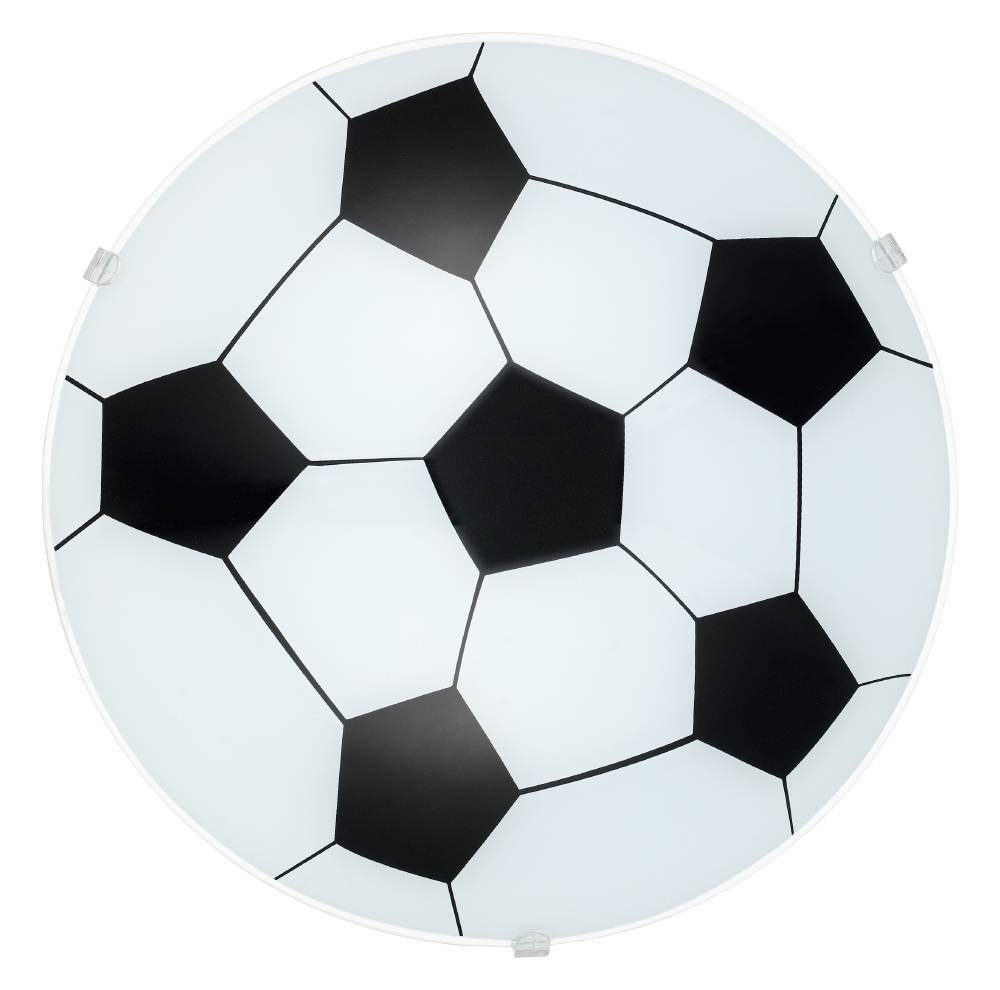 Junior 1 Blanc lampe pour enfant De Eglo - Cette lampe a la forme d'un ballon de football, ce qui la rend parfaite pour les amateurs de sport, en particulier pour les chambres d'enfants ou les chambres à thème sportif.