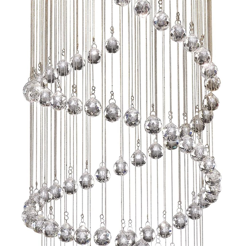 Hallway Ø40 Chrome suspension De Searchlight - L'élégante suspension « Hallway » apporte une touche raffinée aux couloirs et aux cages d'escalier.