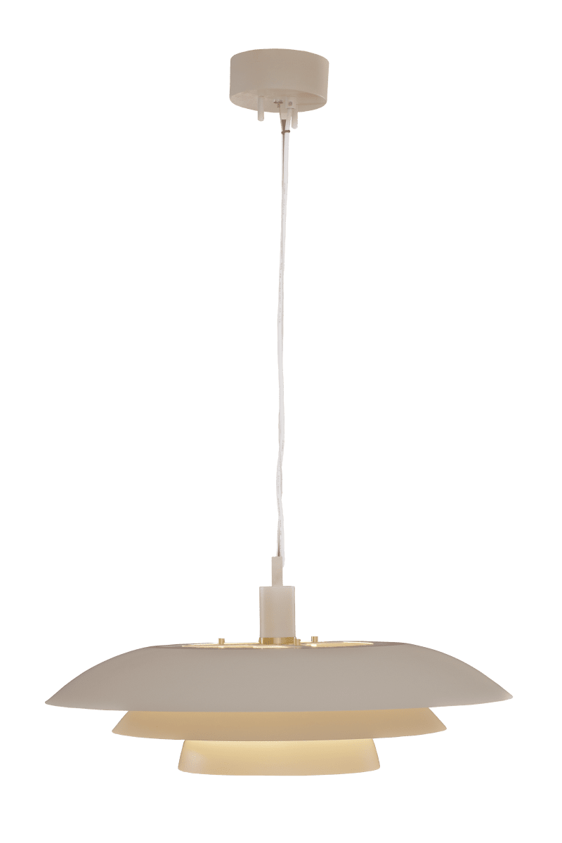 Epsilon Ø56 Beige suspension De Aneta Lighting - Epsilon est fourni avec deux jeux de bagues et de boutons d&eacute;coratifs.